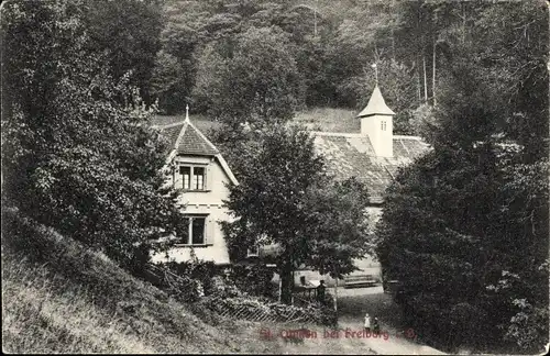 Ak St. Ottilien Freiburg Breisgau, Wohnhaus am Waldrand