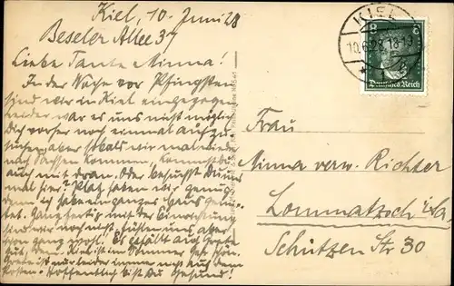 Ak Kiel, am Handelshafen, Segelschiff, Dampfschiff