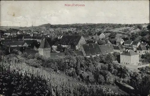 Ak Maulbronn im Schwarzwald, Ortsansicht, Kirche