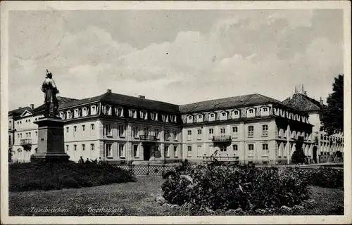 Ak Zweibrücken Rheinland Pfalz, Goetheplatz