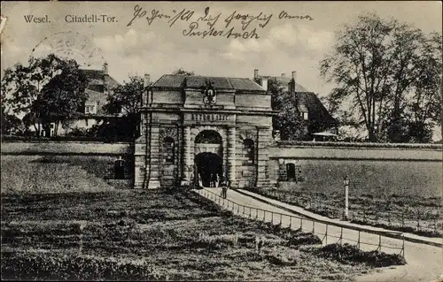 Ak Wesel am Niederrhein, Zitadelle, Tor