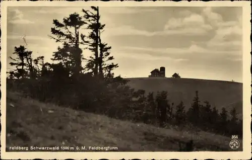 Ak Feldberg im Schwarzwald, Feldbergturm