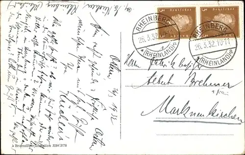 Ak Krefeld am Niederrhein, Ostwall