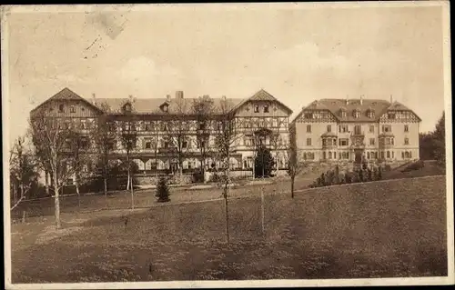 Ak Bad Steben in Oberfranken, staatliches Schloss, Kurhotel