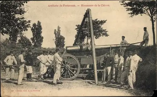 AK-Festungsartillerie, Chevre-Manöver