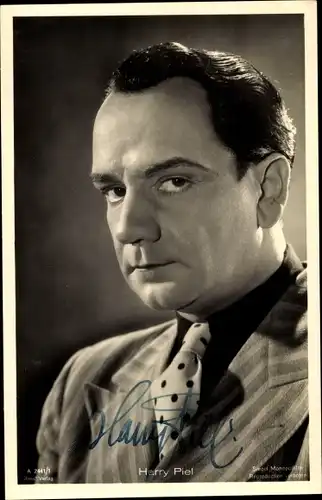 Ak Schauspieler Harry Piel, Portrait, Autogramm