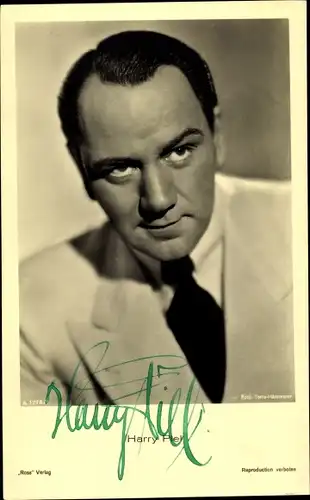 Ak Schauspieler Harry Piel, Portrait, Autogramm