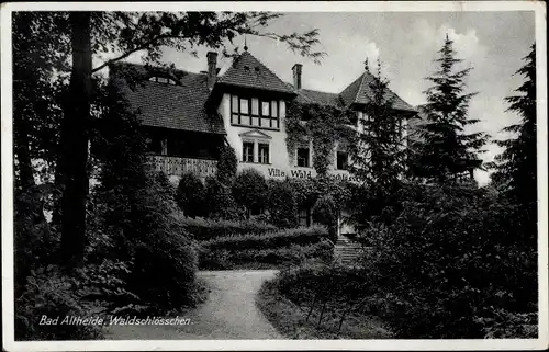 Ak Bad Altheide Schlesien, Waldschlösschen, Park