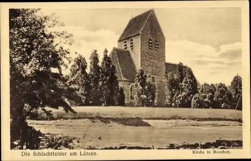 Ak Meuchen Lützen im Burgenlandkreis, Kirche