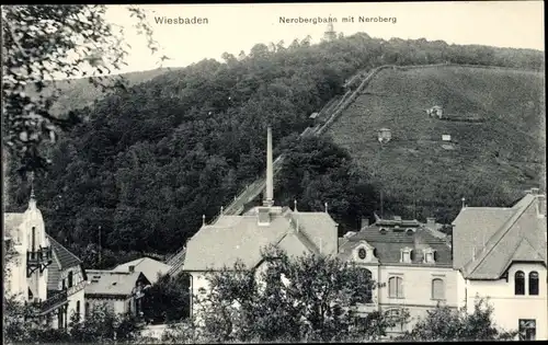 Ak Wiesbaden in Hessen, Neroberg, Nerobergbahn