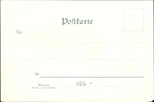 Litho Wald im Rheinland Solingen, Untere Kaiserstraße, Denkmal, Rathaus