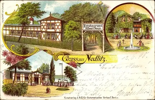 Litho Nedlitz Potsdam in Brandenburg, Restaurant Albert Neun