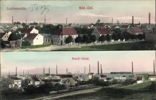 Ak Luckenwalde in Brandenburg, Totalansicht