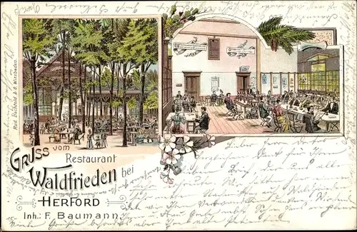 Litho Herford in Westfalen, Restaurant Waldfrieden