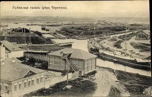 Ak Rybinsk Russland, Hafen, Fluss