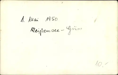 Foto Ak Berlin Weißensee, Menschenansammlung, 1. Mai 1950, Demonstration