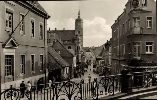 Ak Wurzen in Sachsen, Wenceslaigasse, Blick von der Liegenbank