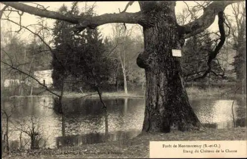 Ak Montmorency Val d'Oise, Forêt, Etang du Chateau de la Chasse