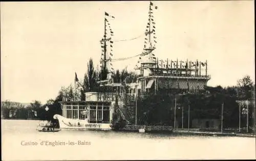 Ak Enghien les Bains Val d'Oise, Casino