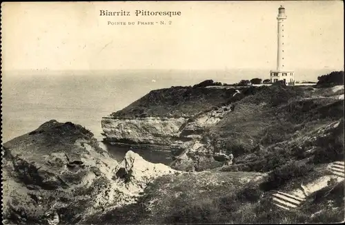 Ak Biarritz Pyrénées Atlantiques, Pointe du Phare
