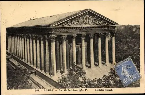 Ak Paris VIIIe Élysée, La Madeleine