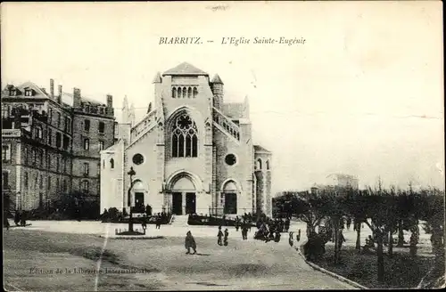 Ak Biarritz Pyrénées Atlantiques, Kirche Sainte Eugenie