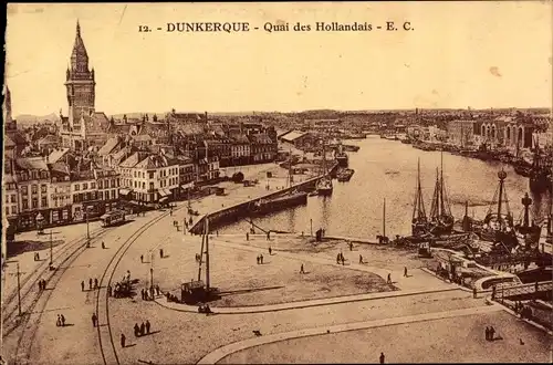 Ak Dunkerque Dünkirchen Nord, Quai des Hollandais