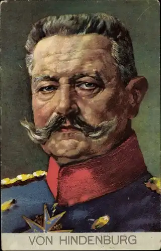 Ak Generalfeldmarschall Paul von Hindenburg