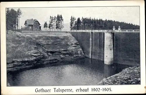 Ak Gotha in Thüringen, Gothaer Talsperre