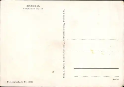 Ak Zwickau in Sachsen, König Albert Museum