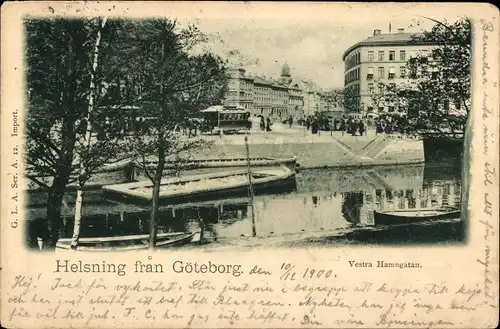 Ak Göteborg Schweden, Vestra Hamngatan