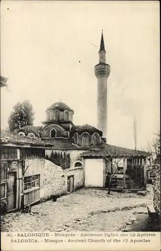 Ak Thessaloniki Griechenland, Moschee, Kirche der Zwölf Apostel