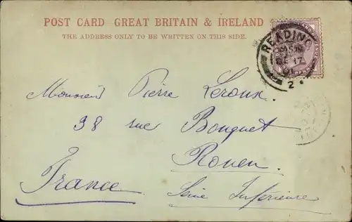 Ak Reading Berkshire England, Abteiruinen