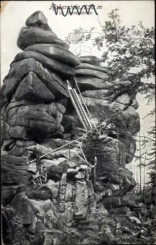 Ak Wunsiedel im Fichtelgebirge Oberfranken, Kösseine, Haberstein