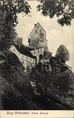 Ak Pottenstein in Oberfranken, Burg