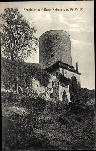 Ak Rabenstein im Fläming, Burg Rabenstein, Bergfried, Turm