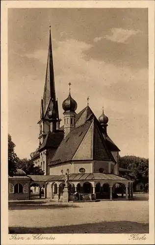 Ak Prien am Chiemsee Oberbayern, Kirche