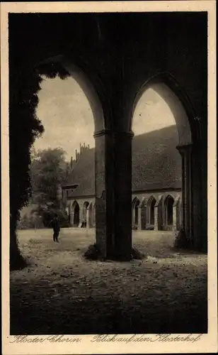 Ak Chorin in der Mark, Kloster Chorin, Klosterhof, Rundbogen