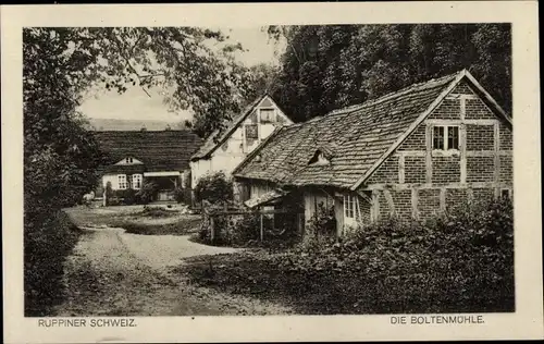 Ak Boltenmühle Gühlen Glienicke Neuruppin in Brandenburg, Ruppiner Schweiz, Fachwerkhaus