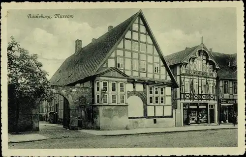 Ak Bückeburg im Kreis Schaumburg, Museum, Fachwerkhaus