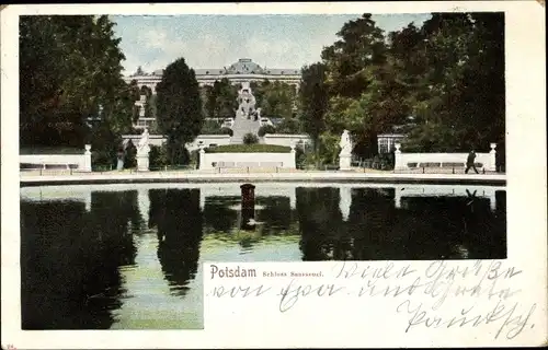 Ak Potsdam, Schloss Sanssouci, Park