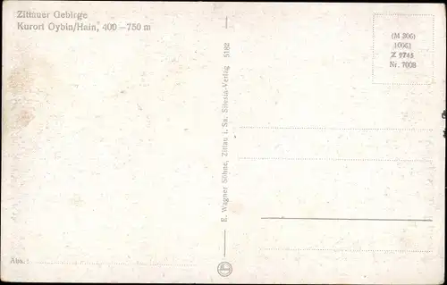 Ak Hain Oybin in der Oberlausitz, Panorama