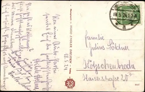 Ak Malter Dippoldiswalde, Talsperre Malter, Sperrmauer, Schiff