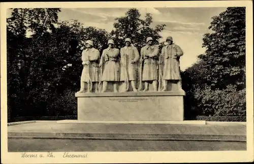 Ak Worms am Rhein, Ehrenmal