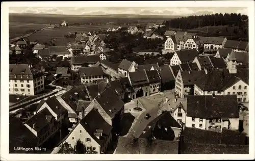 Ak Löffingen im Schwarzwald, Luftbild vom Ort