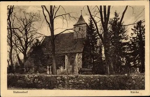 Ak Stahnsdorf Brandenburg, Ansicht der Kirche