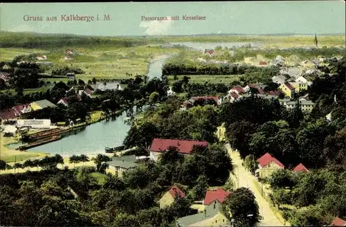 Ak Kalkberge Rüdersdorf in der Mark, Panorama mit Kesselsee