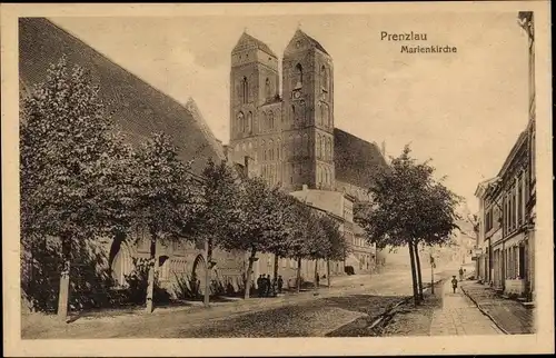 Ak Prenzlau in der Uckermark, Marienkirche