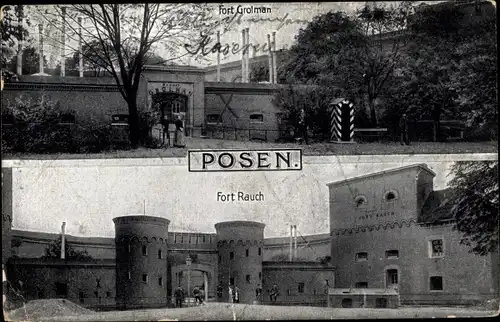 Ak Poznań Posen, Fort Rauch, Fort Grolman