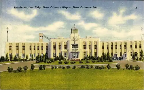 AK New Orleans Louisiana USA, Flughafen New Orleans, Verwaltungsgebäude
